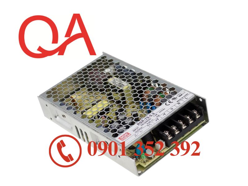 Nguồn Meanwell RSP-75-12, Meanwell 75W 12VDC 6.3A